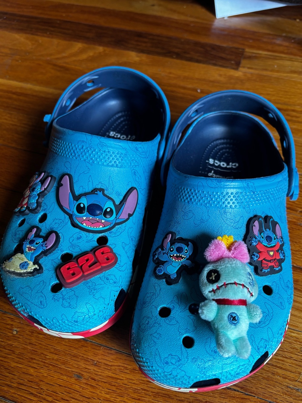 CROCS Kids' Blue Stitch Jibbitz Clogs with Stitch Accents